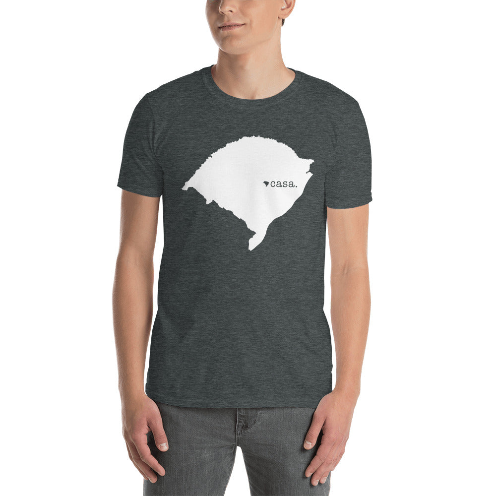 Rio Grande do Sul Brazil White Map Unisex T-Shirt