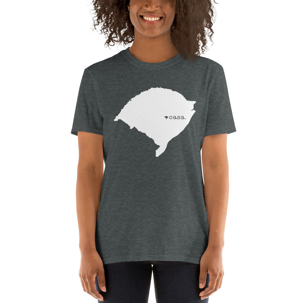 Rio Grande do Sul Brazil White Map Unisex T-Shirt