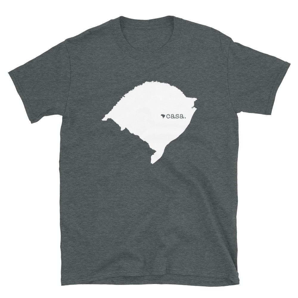 Rio Grande do Sul Brazil White Map Unisex T-Shirt