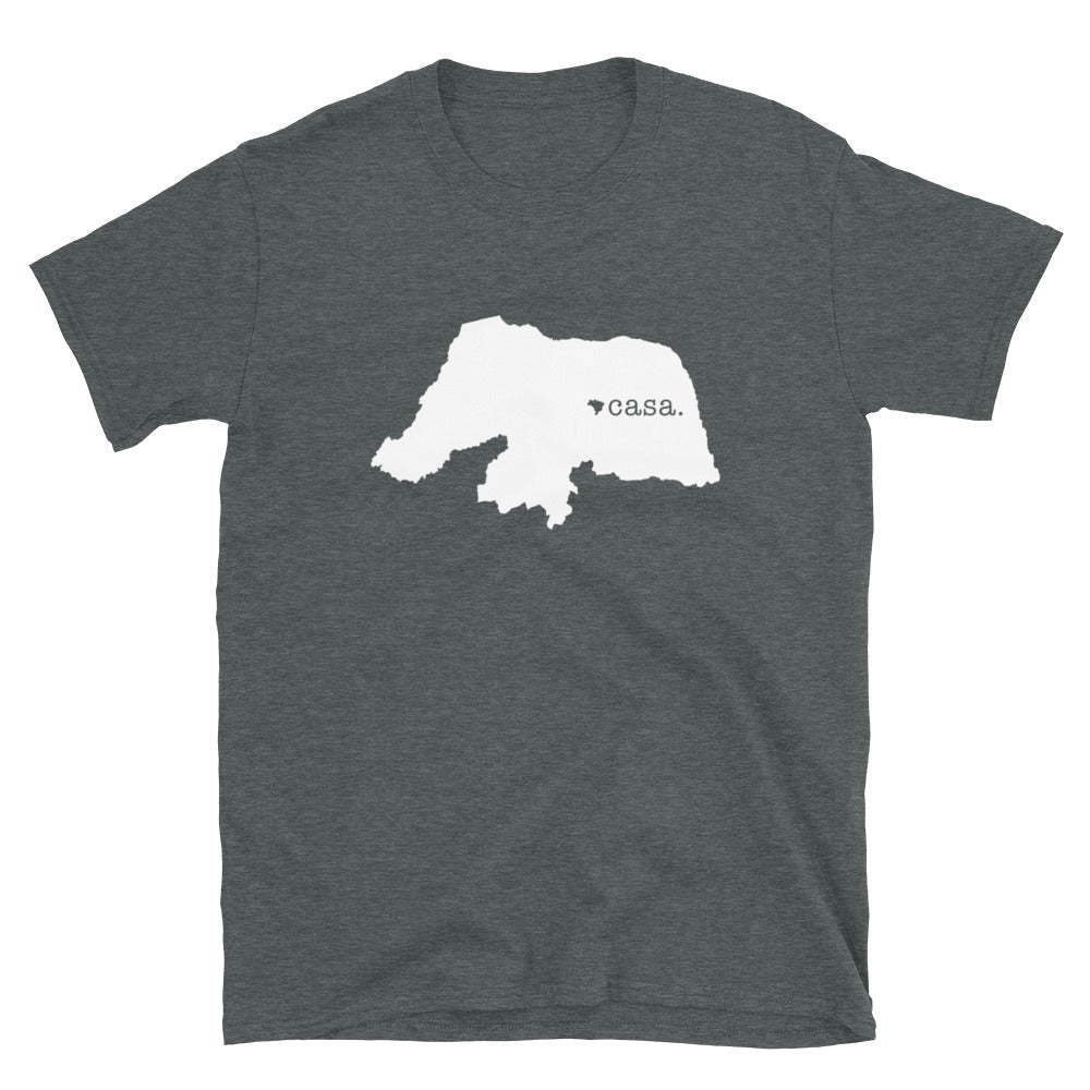 Rio Grande do Norte Brazil White Map Unisex T-Shirt
