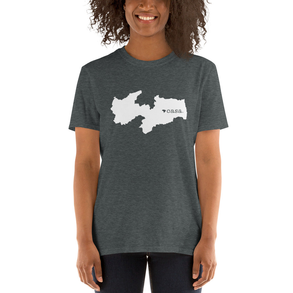 Paraiba Brazil White Map Unisex T-Shirt