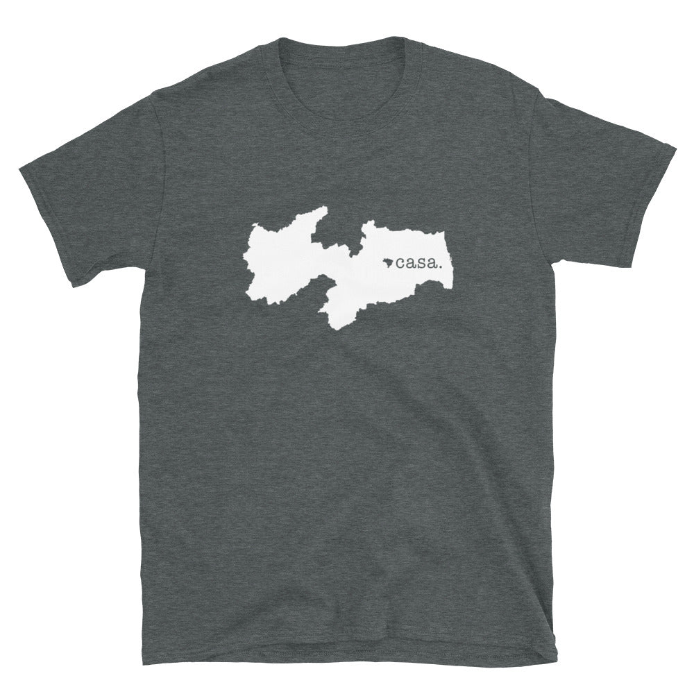 Paraiba Brazil White Map Unisex T-Shirt
