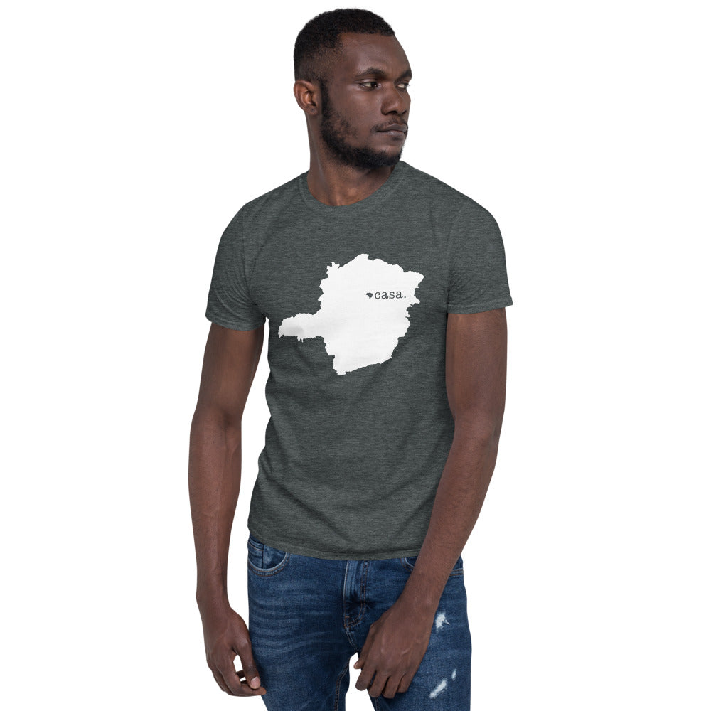 Minas Gerais Brazil White Map Unisex T-Shirt