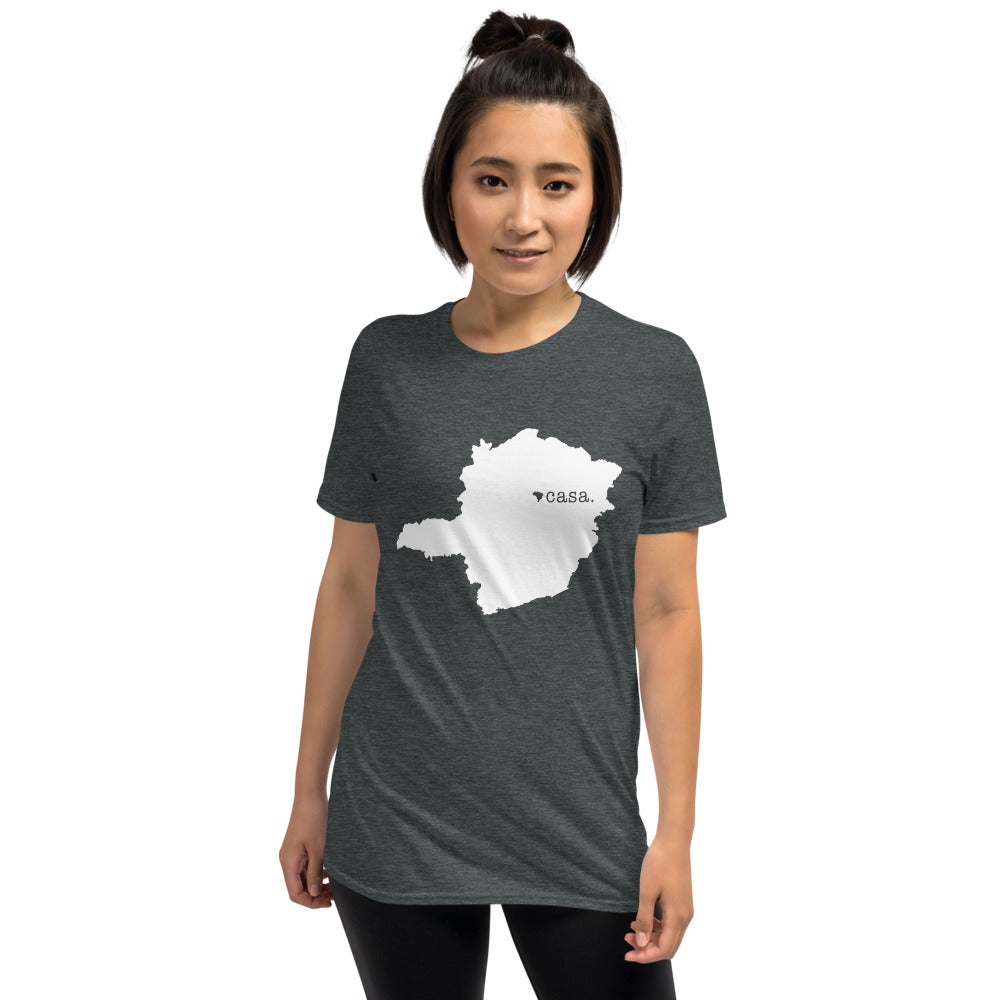 Minas Gerais Brazil White Map Unisex T-Shirt