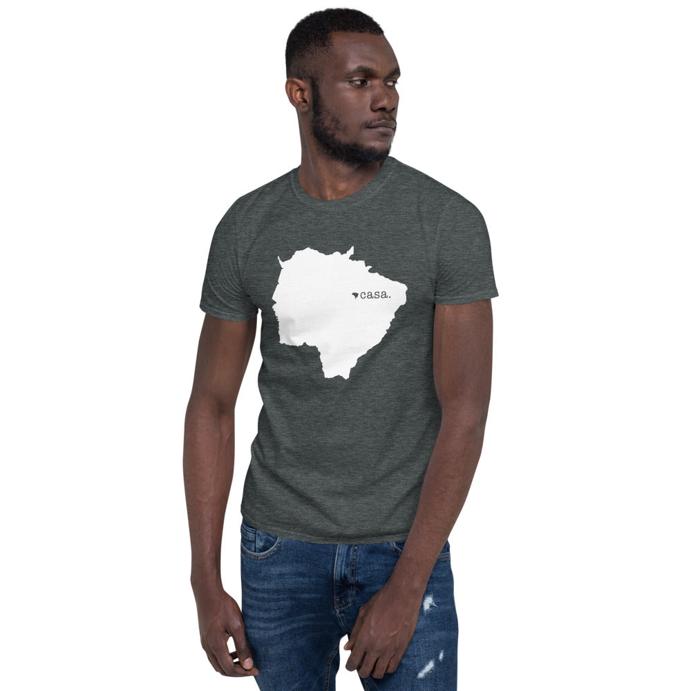 Mato Grosso do Sul Brazil White Map Unisex T-Shirt