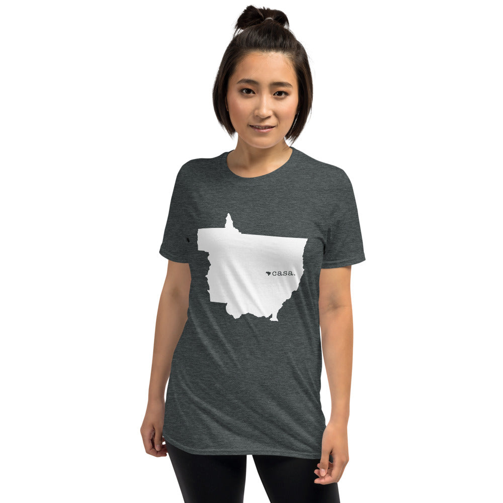 Mato Grosso Brazil White Map Unisex T-Shirt