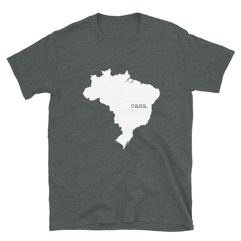Brazil White Map Unisex T-Shirt