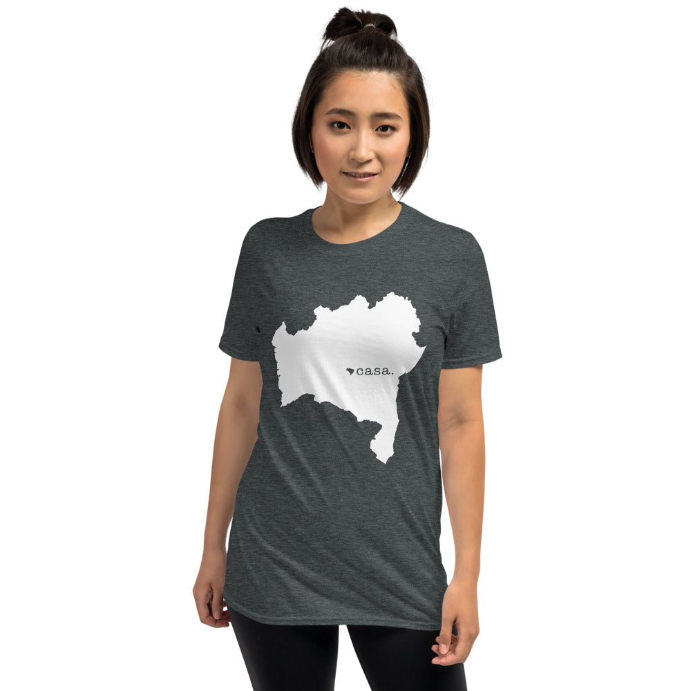 Bahia Brazil White Map Unisex T-Shirt