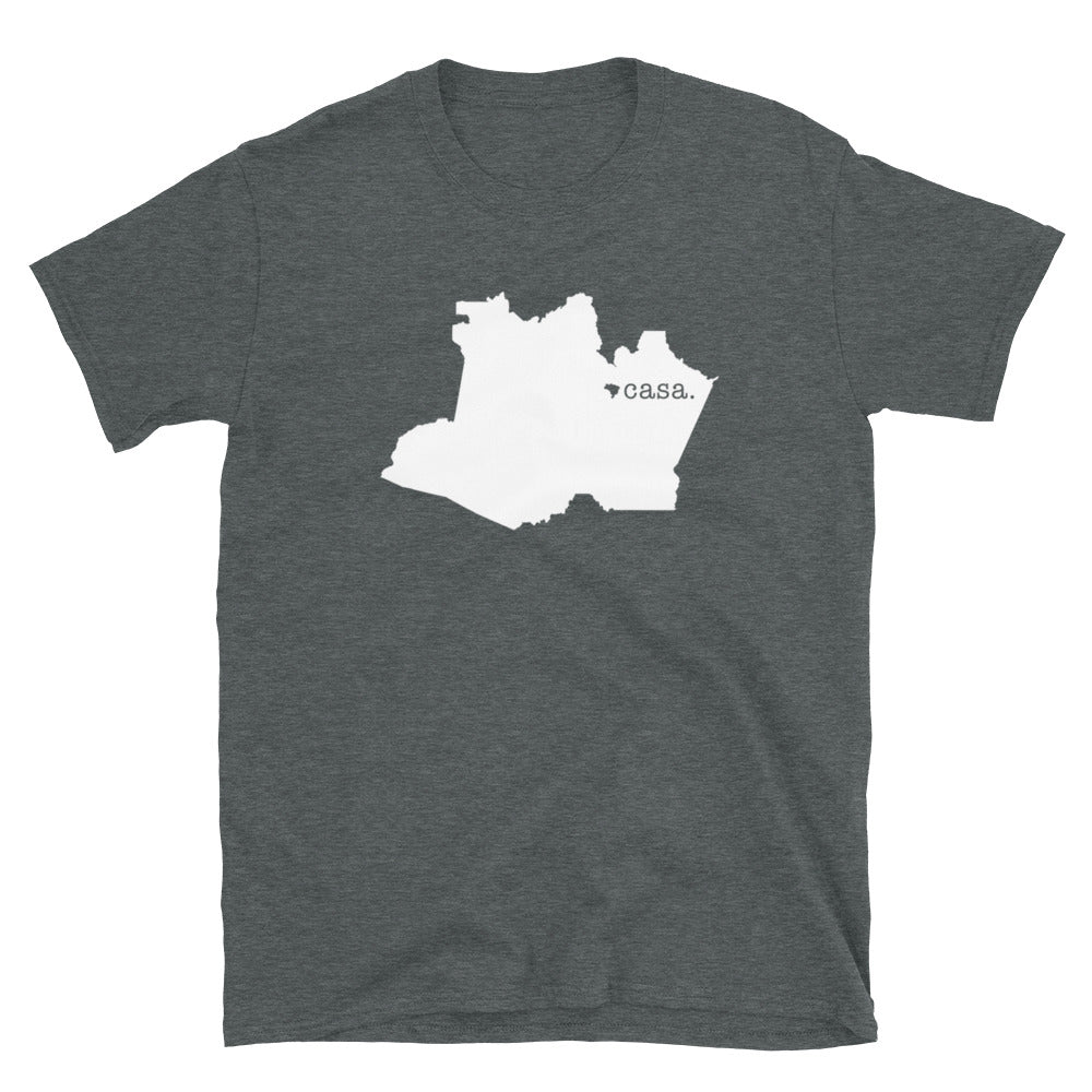 Amazonas Brazil White Map Unisex T-Shirt