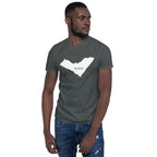 Camiseta unisex con el mapa blanco de Alagoas, Brasil