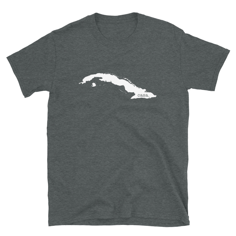 Cuba White Map Unisex T-Shirt