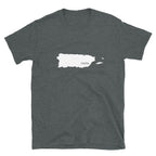 Puerto Rico White Map Unisex T-Shirt