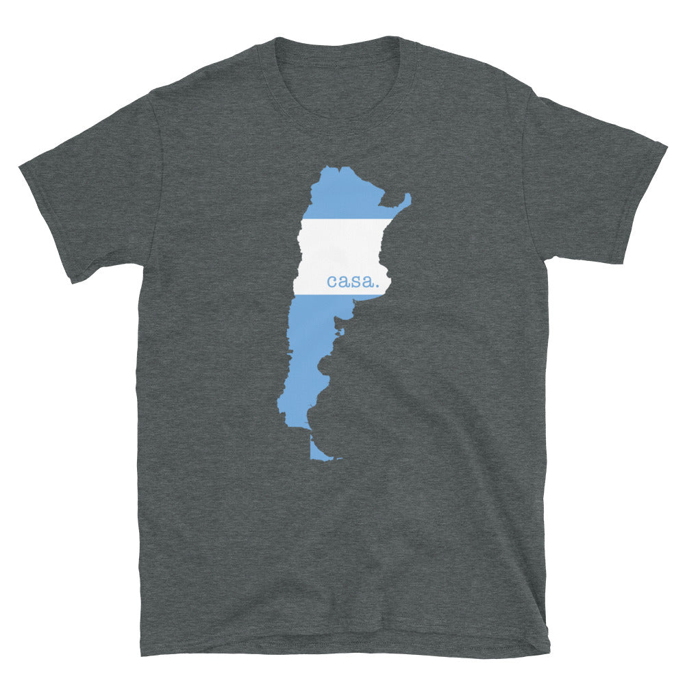 Argentina Flag Map Unisex T-Shirt