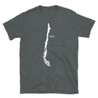 Chile White Map Unisex T-Shirt