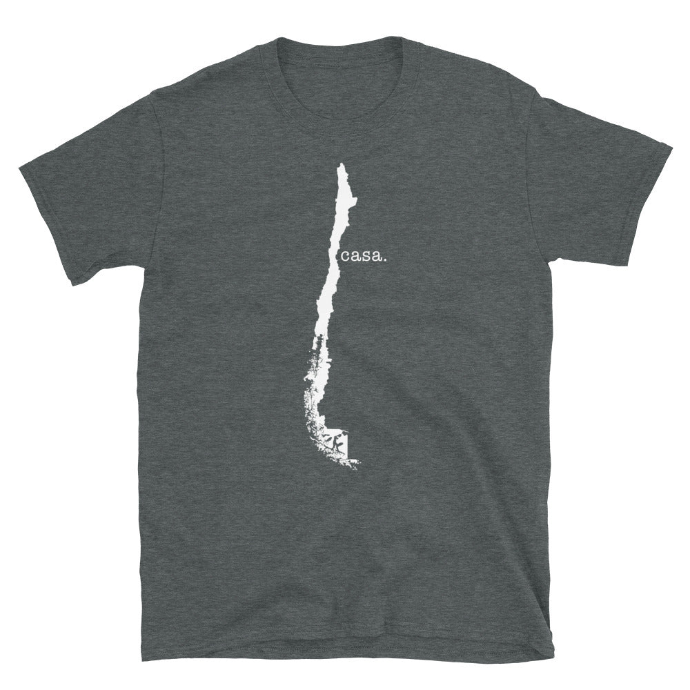 Chile White Map Unisex T-Shirt