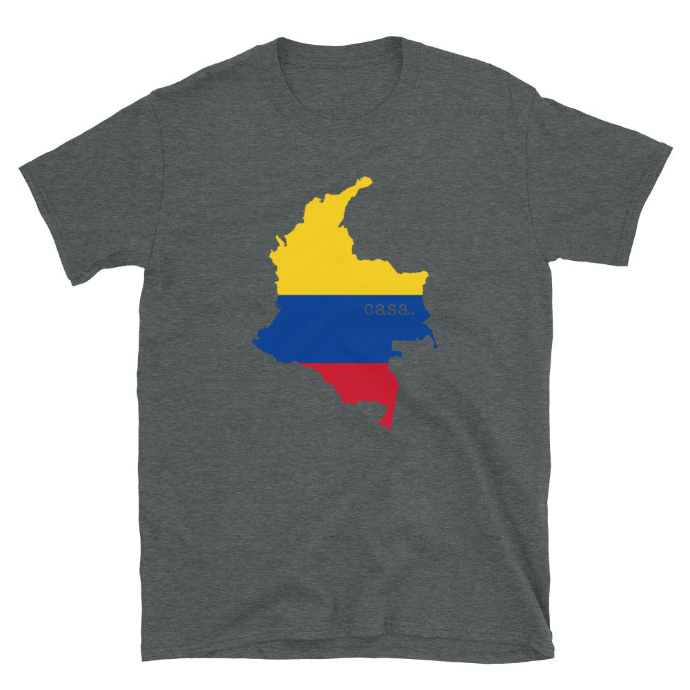 Colombia Flag Map Unisex T-Shirt