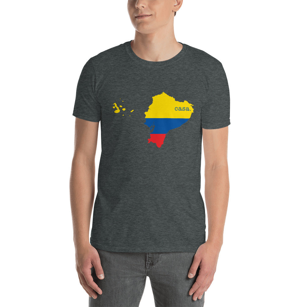 Ecuador Flag Map Unisex T-Shirt