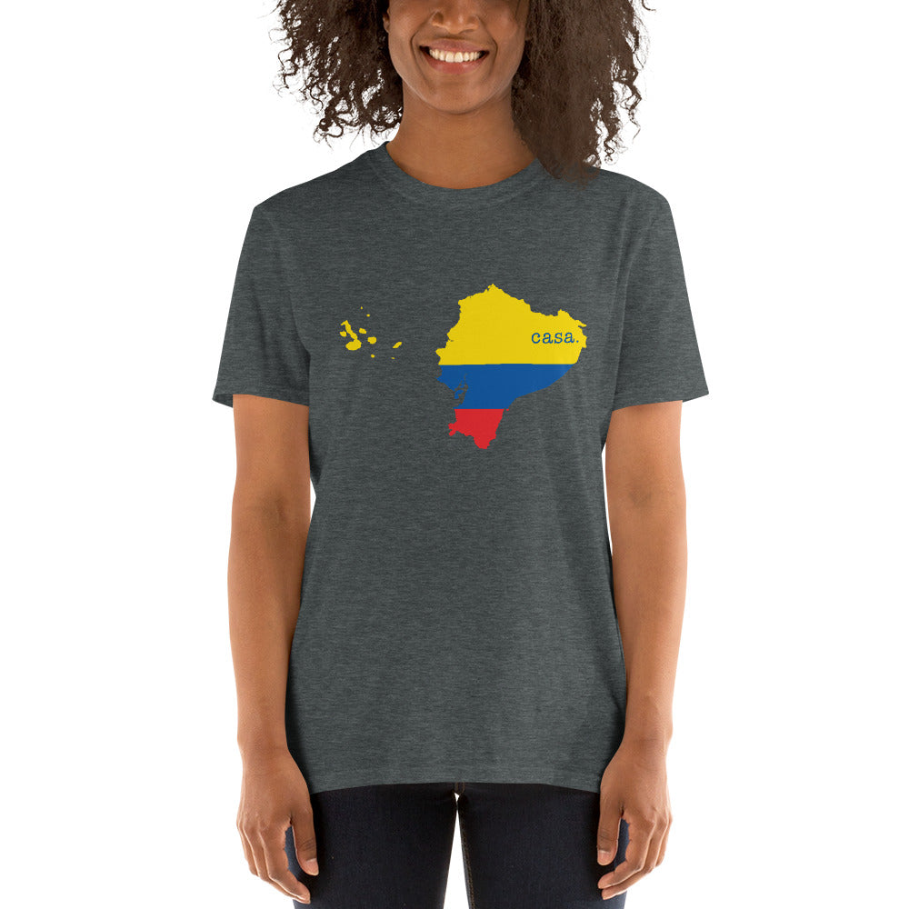 Ecuador Flag Map Unisex T-Shirt