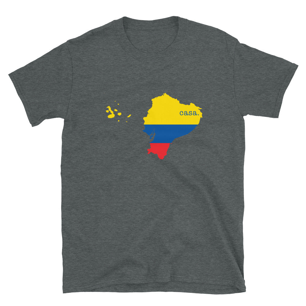 Ecuador Flag Map Unisex T-Shirt