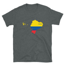 Load image into Gallery viewer, Ecuador Flag Map Unisex T-Shirt
