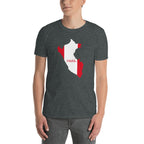 Peru Flag Map Unisex T-Shirt