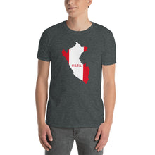 Load image into Gallery viewer, Peru Flag Map Unisex T-Shirt
