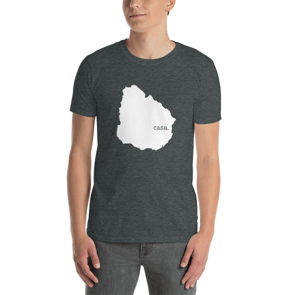 Uruguay White  Map Unisex T-Shirt