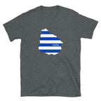 Uruguay Flag Map Unisex T-Shirt