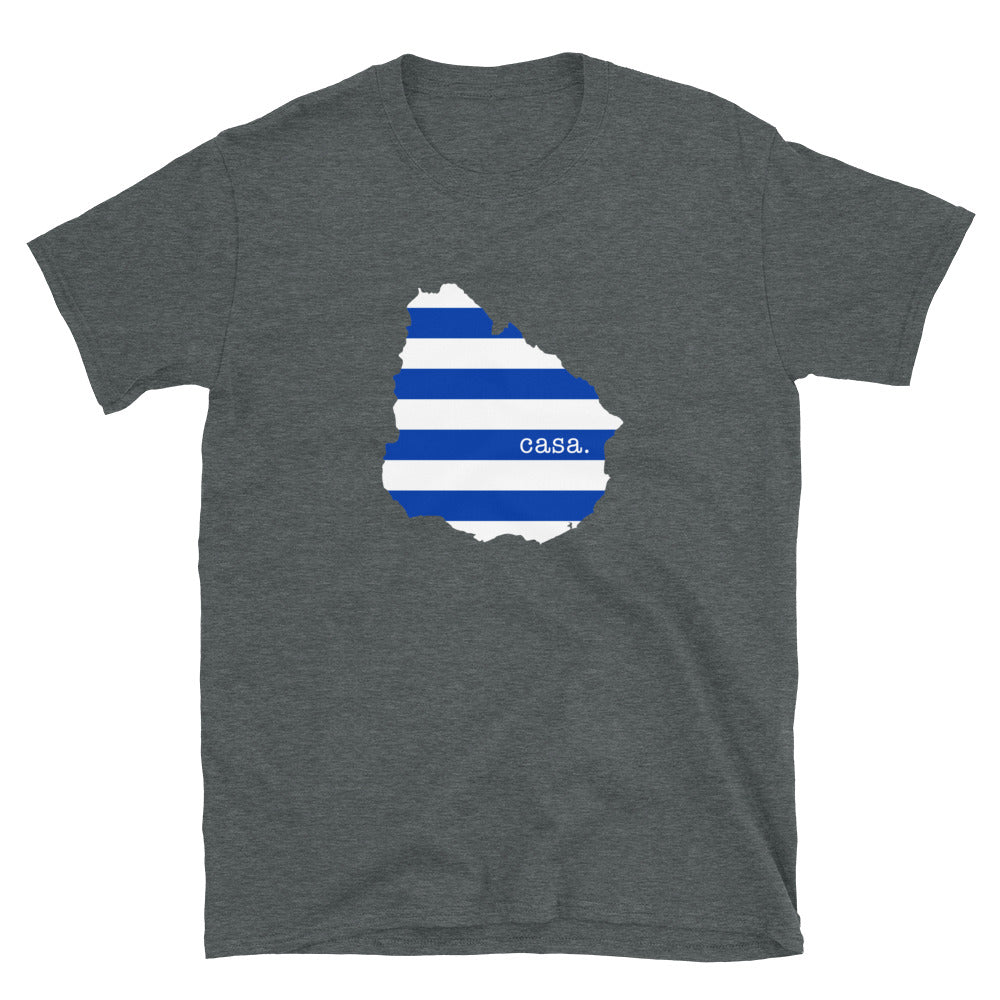 Uruguay Flag Map Unisex T-Shirt