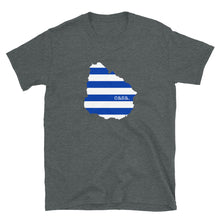 Load image into Gallery viewer, Uruguay Flag Map Unisex T-Shirt
