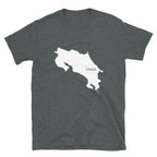 Costa Rica White Map Unisex T-Shirt
