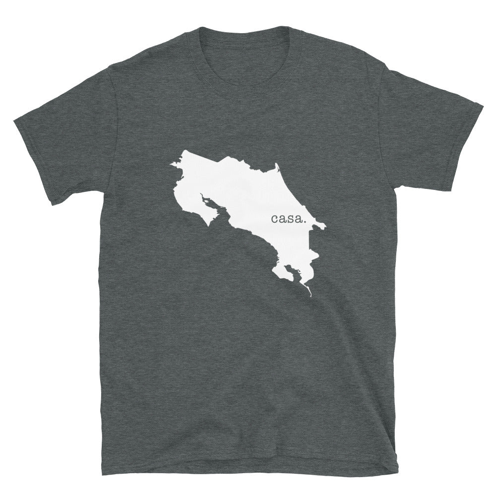 Costa Rica White Map Unisex T-Shirt
