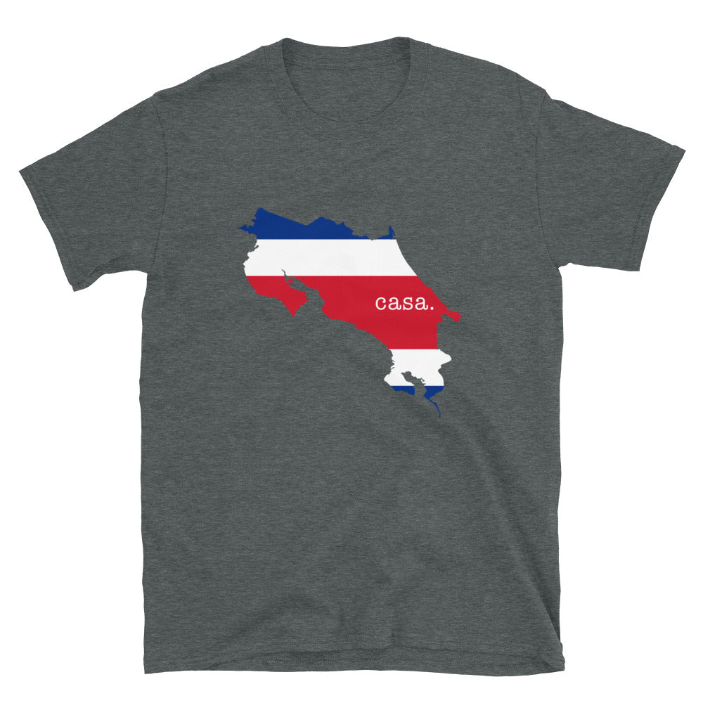 Costa Rica Flag Map Unisex T-Shirt