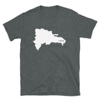 Dominican Republic White Map Unisex T-Shirt