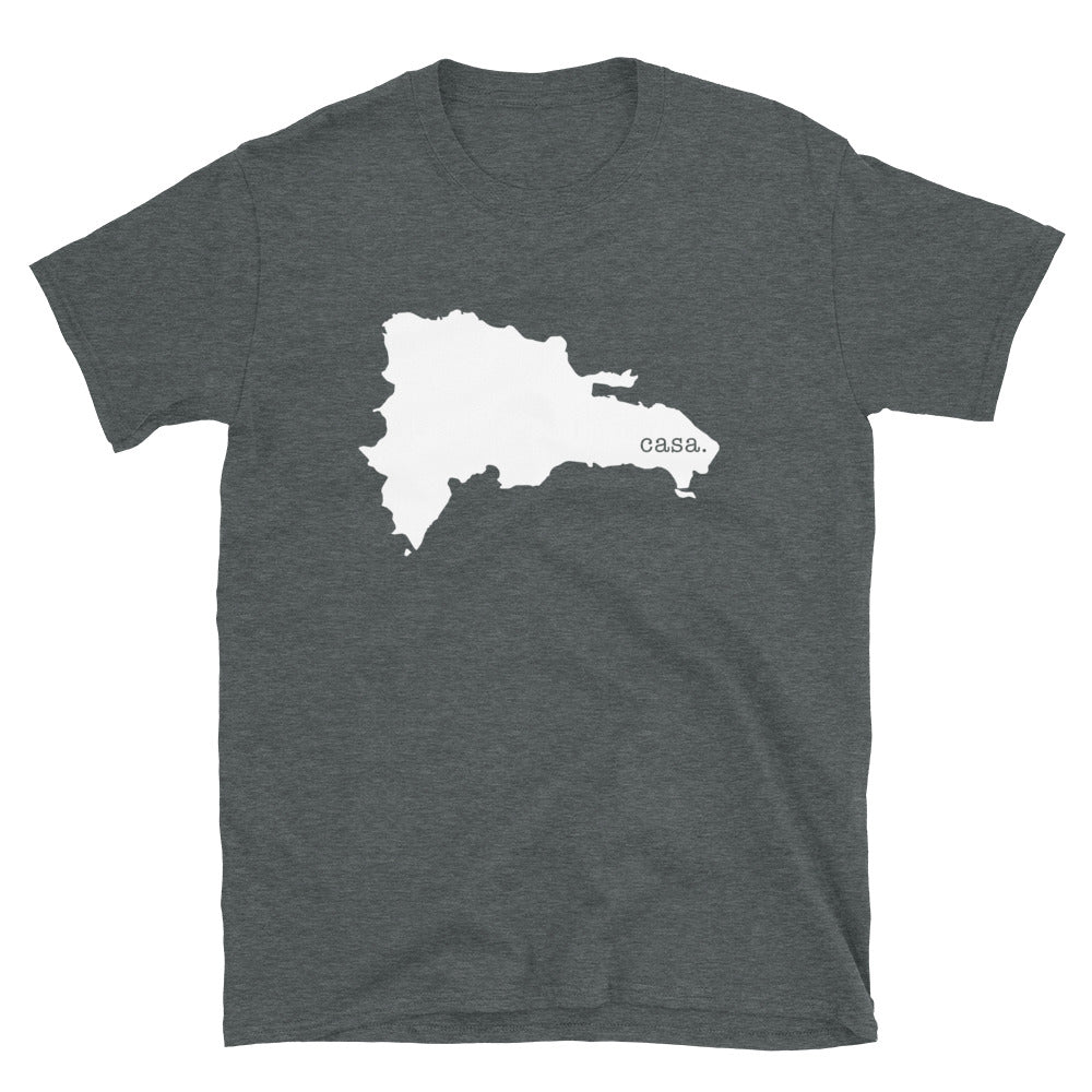 Dominican Republic White Map Unisex T-Shirt
