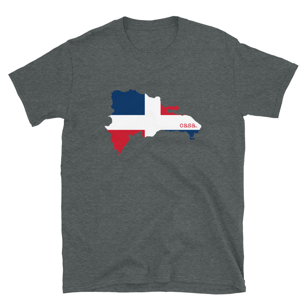 Dominican Republic Flag Map Unisex T-Shirt