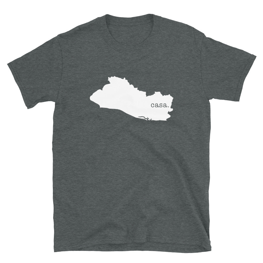 El Salvador White Map Unisex T-Shirt