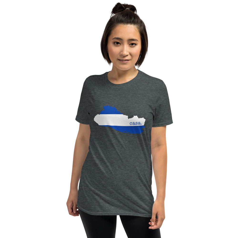 El Salvador Flag Map Unisex T-Shirt