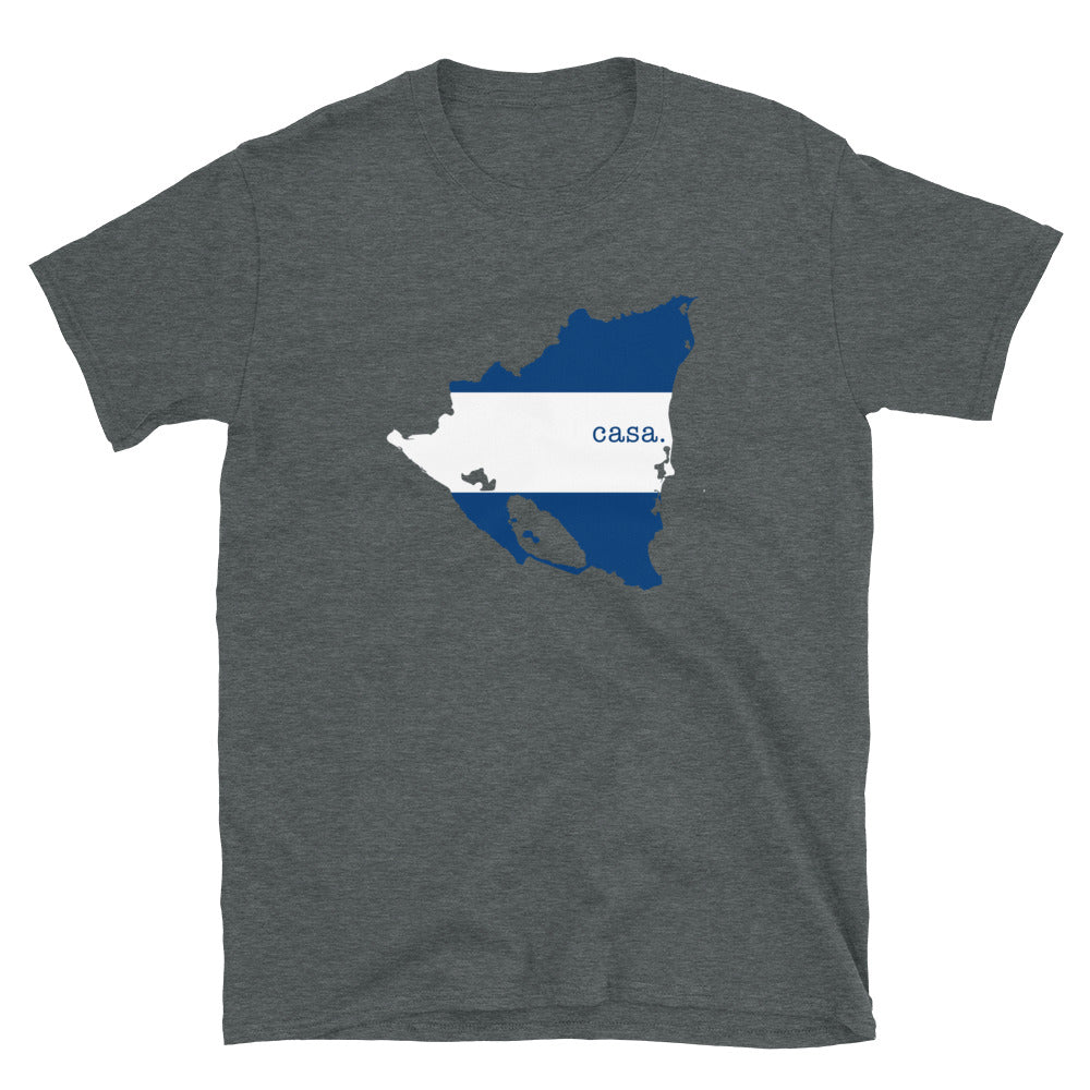 Nicaragua Flag Map Unisex T-Shirt