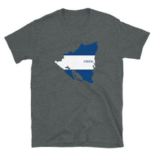 Load image into Gallery viewer, Nicaragua Flag Map Unisex T-Shirt
