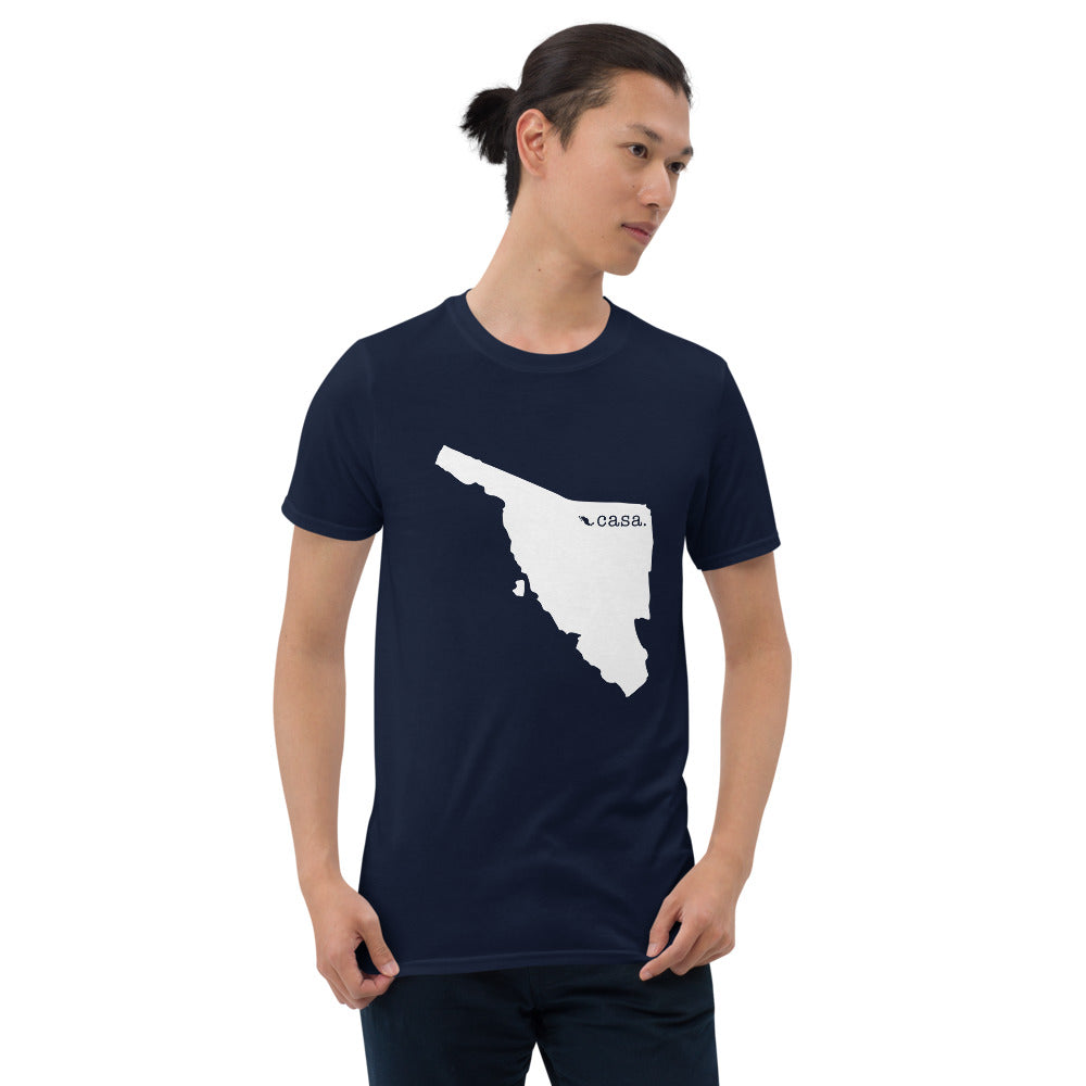 Sonora Mexico White Map Unisex T-Shirt