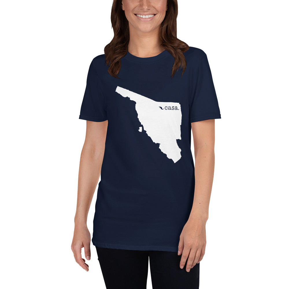 Sonora Mexico White Map Unisex T-Shirt