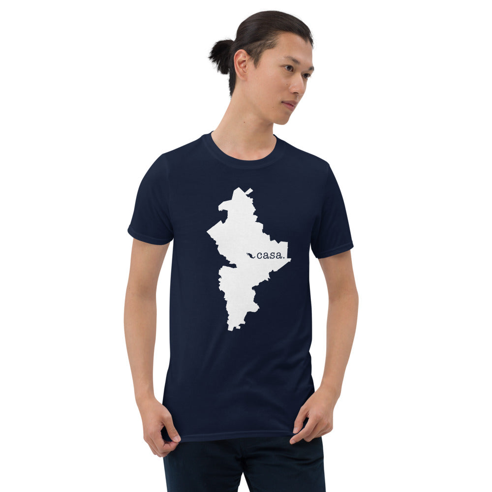 Nuevo Leon Mexico White Map Unisex T-Shirt