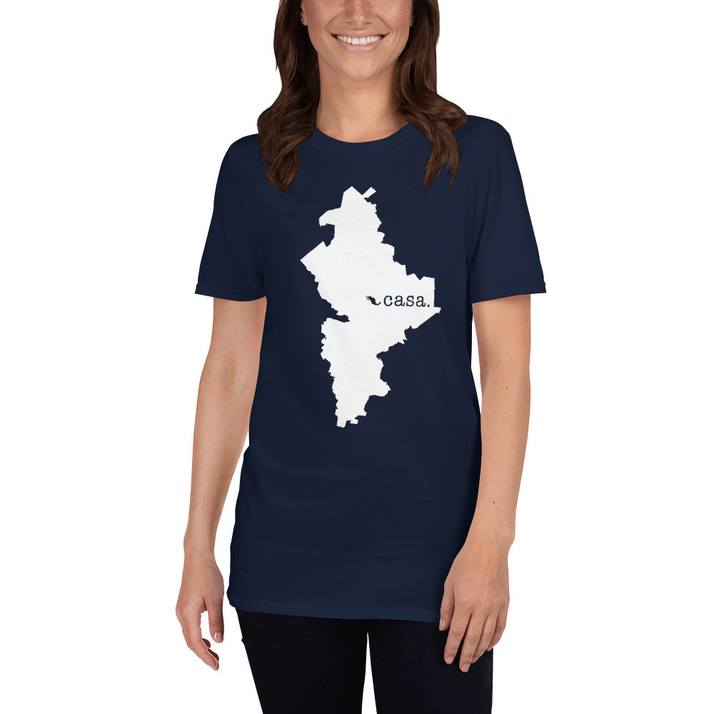 Nuevo Leon Mexico White Map Unisex T-Shirt