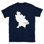 Camiseta unisex con mapa blanco de Nayarit, México