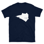 Camiseta unisex con el mapa blanco de Colima, México