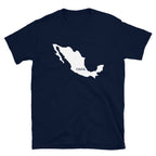 Camiseta unissex com mapa do país do México