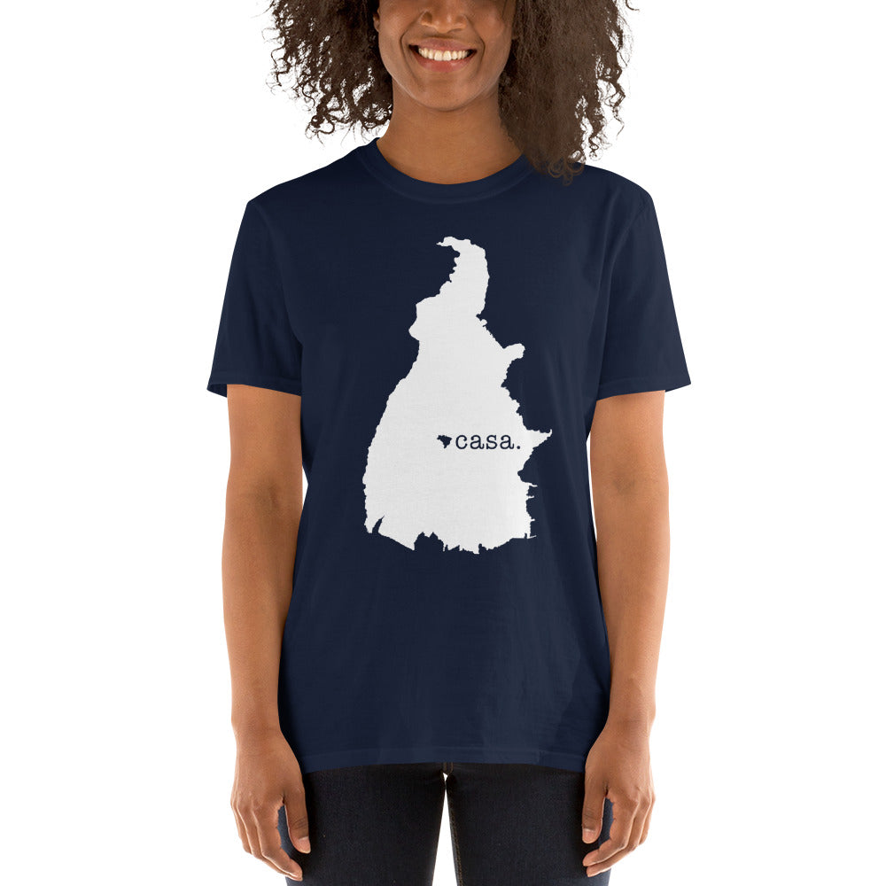 Tocantins Brazil White Map Unisex T-Shirt