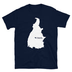 Tocantins Brazil White Map Unisex T-Shirt