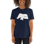 Rio Grande do Norte Brazil White Map Unisex T-Shirt